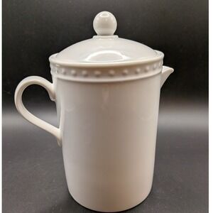 Crate & Barrel Staccato White Porcelain Creamer Kathleen Wills Japan